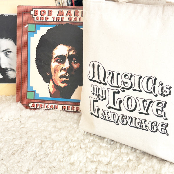 MUSIC IS MY LOVE LANGUAGE TOTE`MM