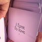 WORDS OF LOVE CARD SET