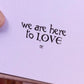 WORDS OF LOVE CARD SET