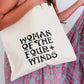 WOMAN OF THE FOUR WINDS TOTE'MM