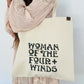 WOMAN OF THE FOUR WINDS TOTE'MM